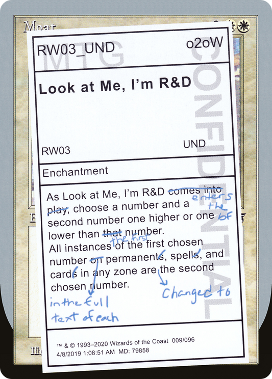 Look at Me, I'm R&D [Unsanctioned]