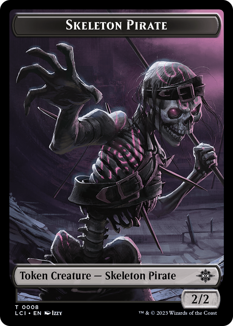 Vampire // Skeleton Pirate Double-Sided Token [The Lost Caverns of Ixalan Tokens] | Silver Goblin