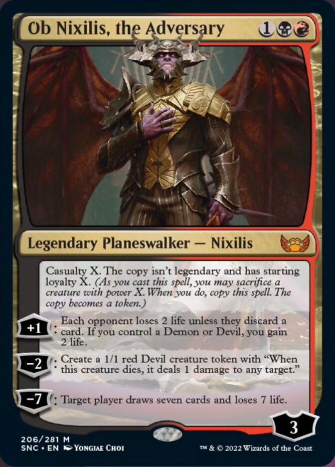 Ob Nixilis, the Adversary [Streets of New Capenna] | Silver Goblin