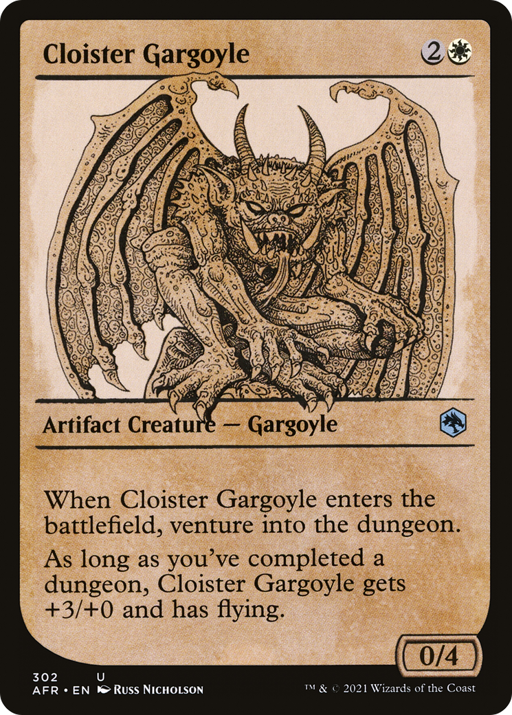 Cloister Gargoyle (Showcase) [Dungeons & Dragons: Adventures in the Forgotten Realms] | Silver Goblin