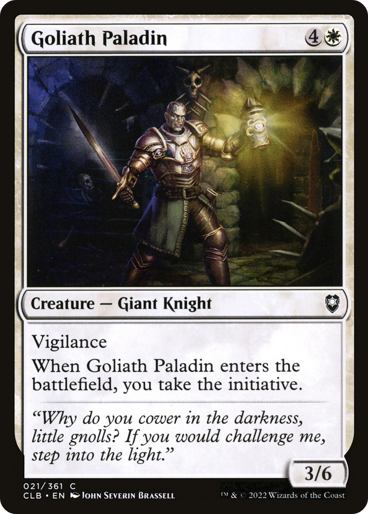 Goliath Paladin [Commander Legends: Battle for Baldur's Gate] | Silver Goblin