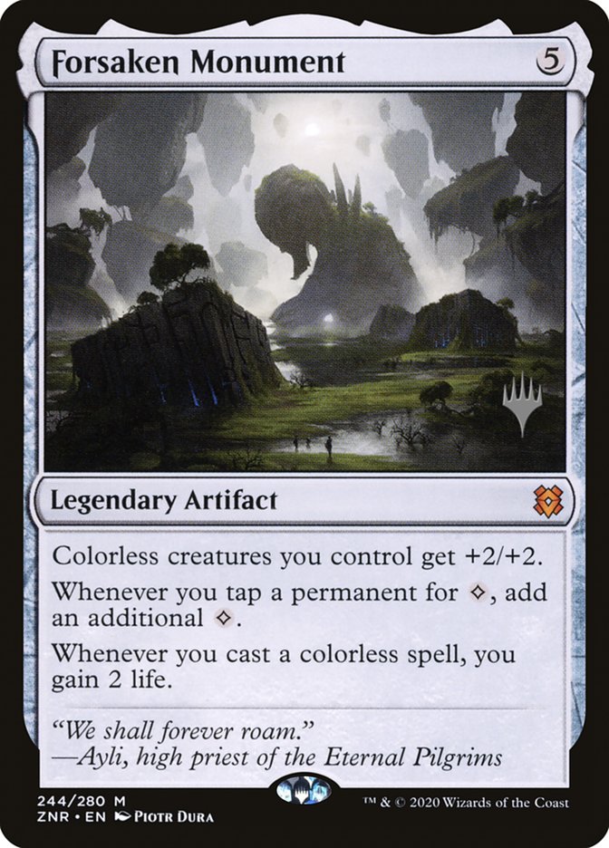 Forsaken Monument (Promo Pack) [Zendikar Rising Promos] | Silver Goblin