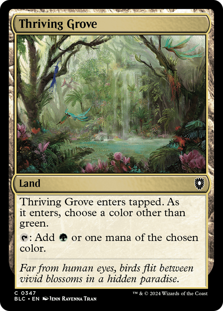 Thriving Grove [Bloomburrow Commander] | Silver Goblin