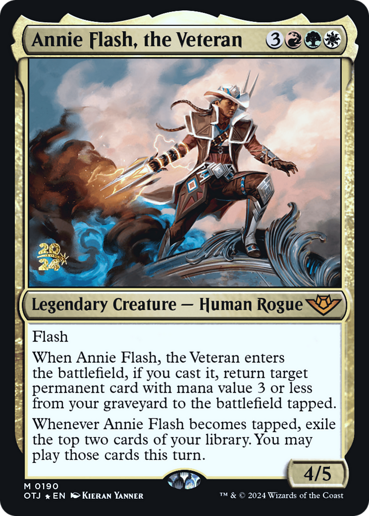 Annie Flash, the Veteran [Outlaws of Thunder Junction Prerelease Promos] | Silver Goblin