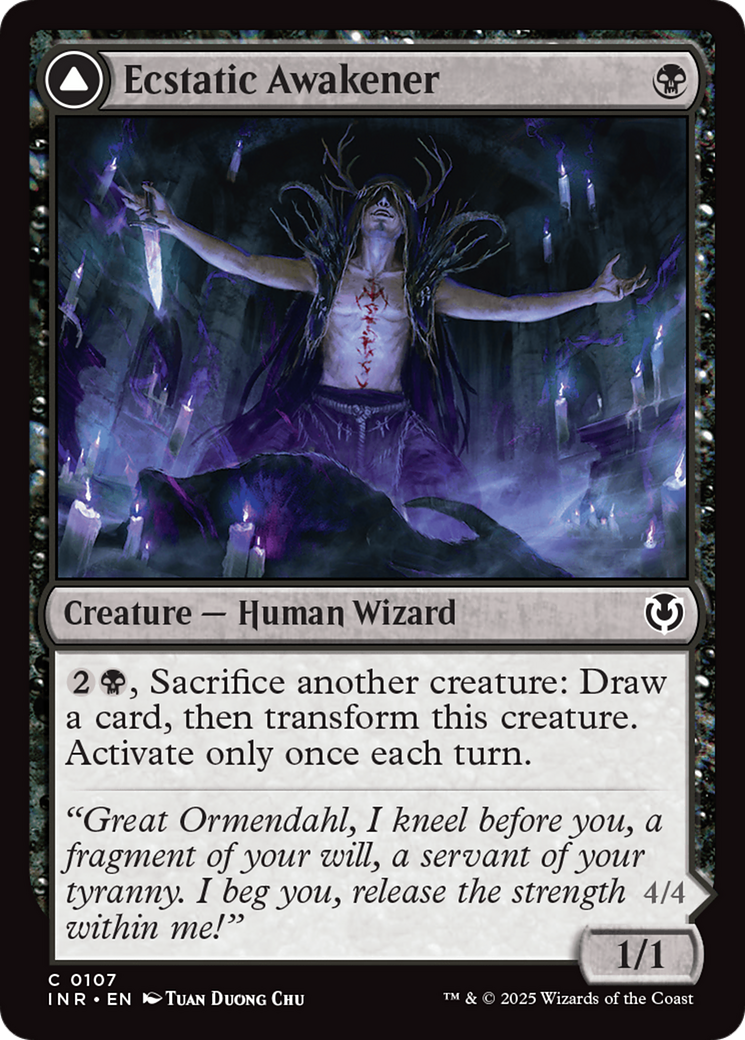 Ecstatic Awakener // Awoken Demon (107) - Innistrad Remastered