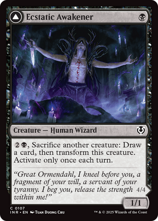 Ecstatic Awakener // Awoken Demon (107) - Innistrad Remastered