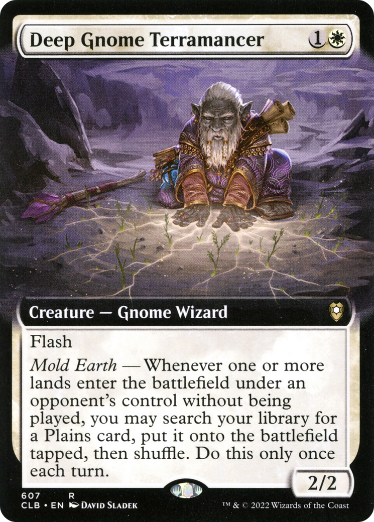 Deep Gnome Terramancer (Extended Art) [Commander Legends: Battle for Baldur's Gate] | Silver Goblin