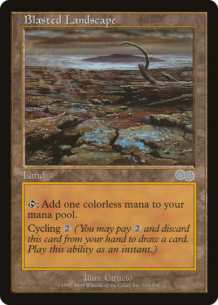 Blasted Landscape [Urza's Saga] | Silver Goblin