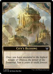 City's Blessing // Construct (41) Double-Sided Token [Commander Masters Tokens] | Silver Goblin