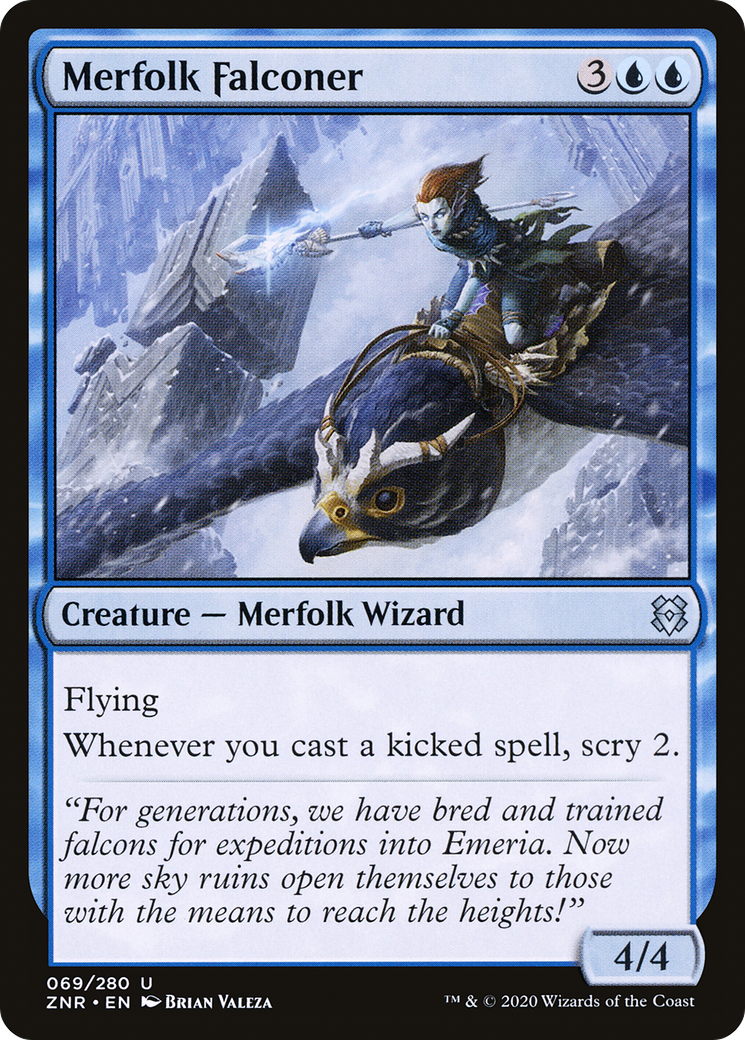 Merfolk Falconer [Zendikar Rising] | Silver Goblin