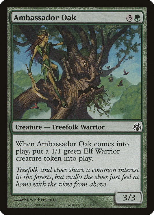 Ambassador Oak (Oversized) [Oversize Cards] Foil