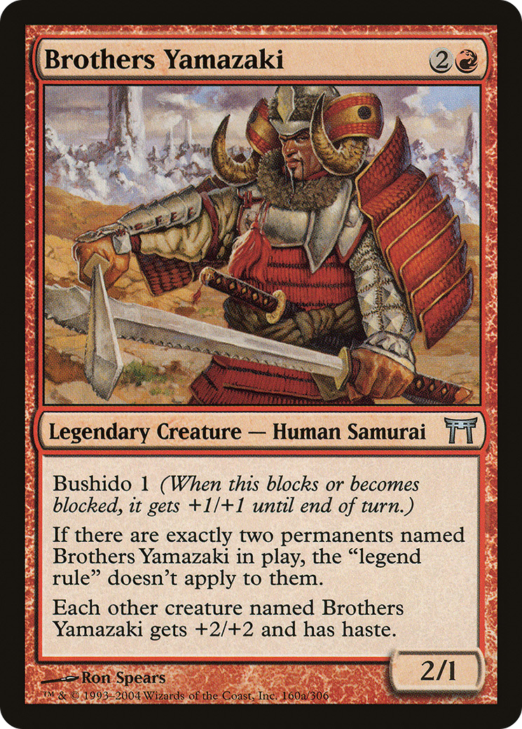 Brothers Yamazaki (160a/306) [Champions of Kamigawa] | Silver Goblin