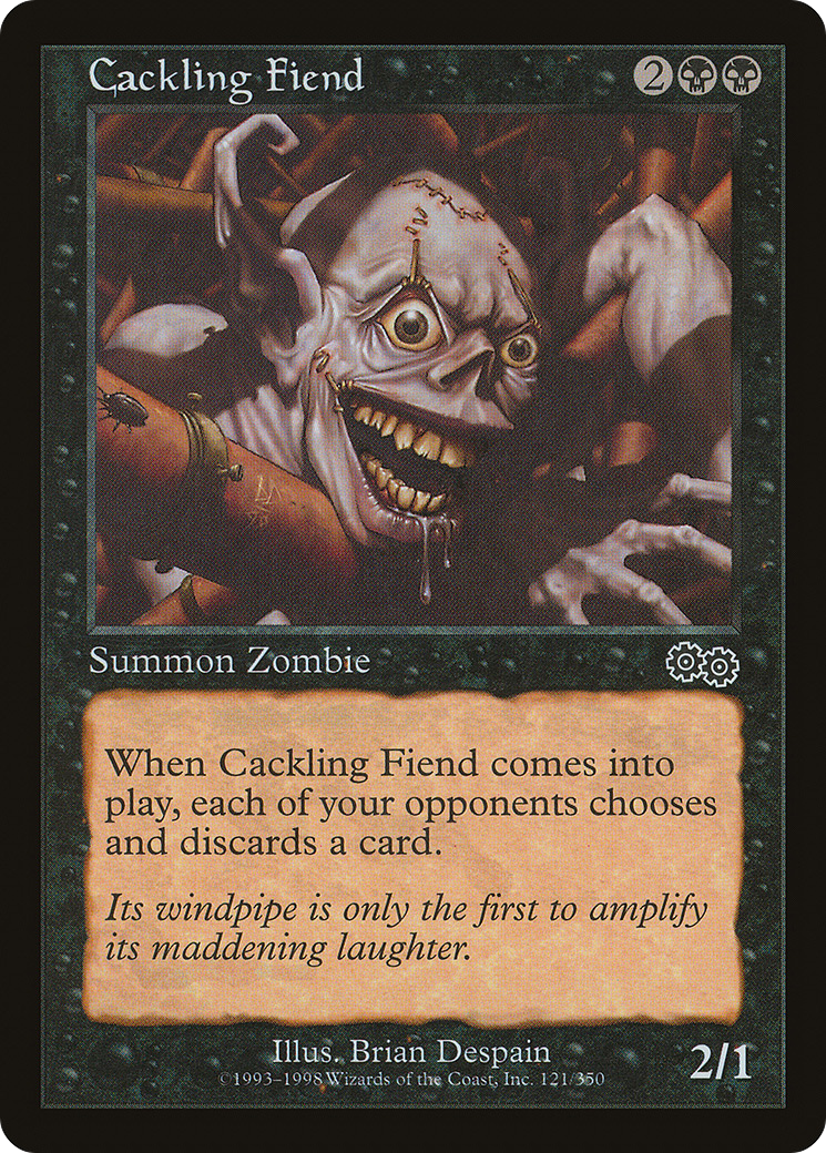 Cackling Fiend [Urza's Saga] | Silver Goblin