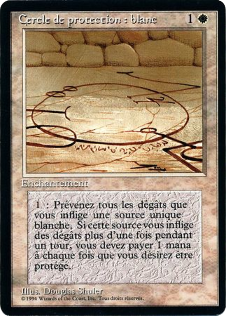 Circle of Protection: White [Foreign Black Border] | Silver Goblin