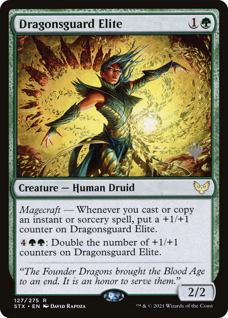 Dragonsguard Elite (Promo Pack) [Strixhaven: School of Mages Promos] | Silver Goblin