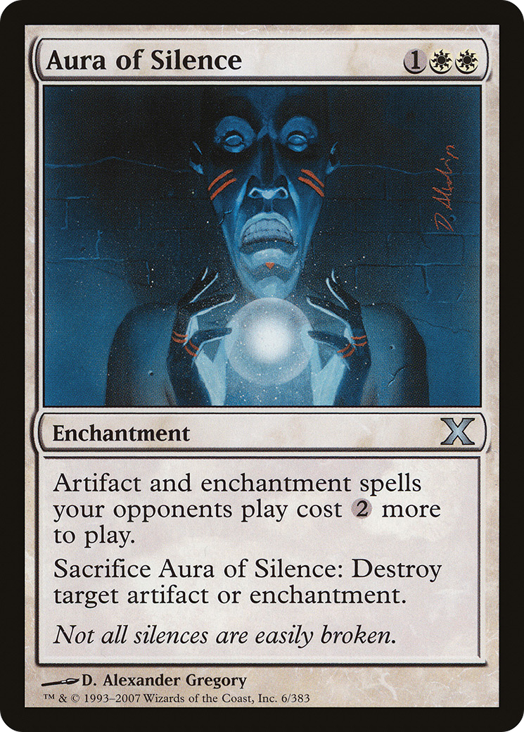 Aura of Silence [Tenth Edition] Foil