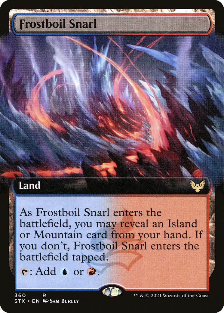 Frostboil Snarl (Extended Art) [Strixhaven: School of Mages] | Silver Goblin