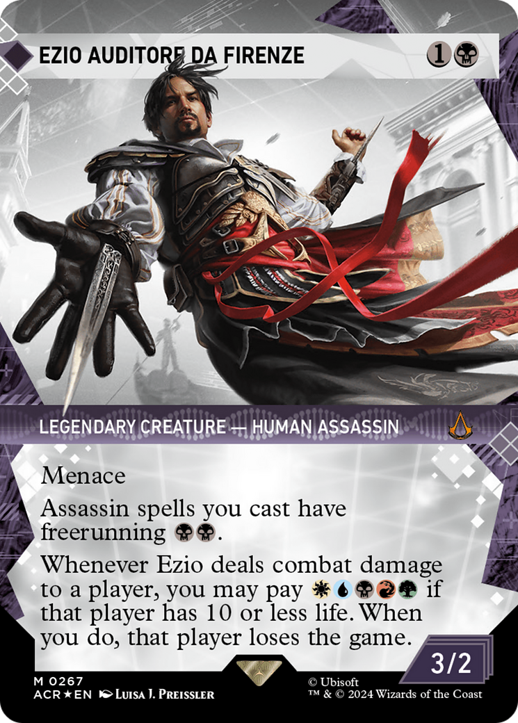 Ezio Auditore da Firenze (Showcase) (Textured Foil) [Assassin's Creed] | Silver Goblin