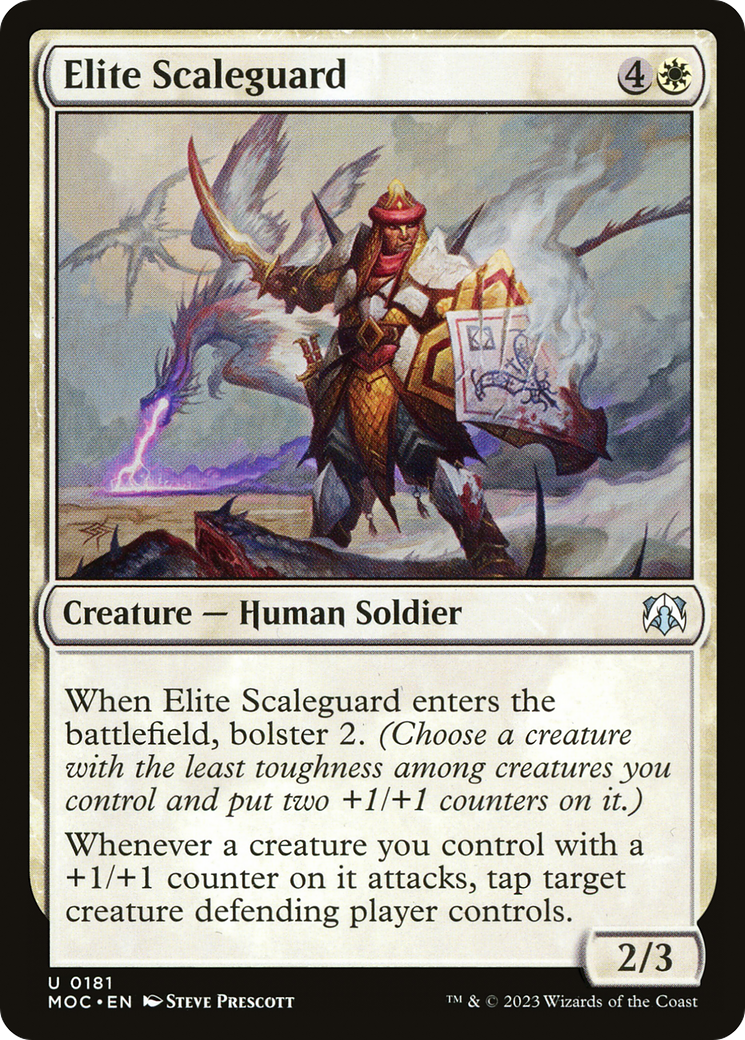 Elite Scaleguard [March of the Machine Commander] | Silver Goblin