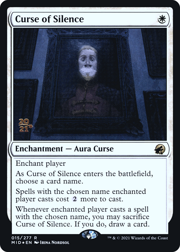 Curse of Silence [Innistrad: Midnight Hunt Prerelease Promos] | Silver Goblin