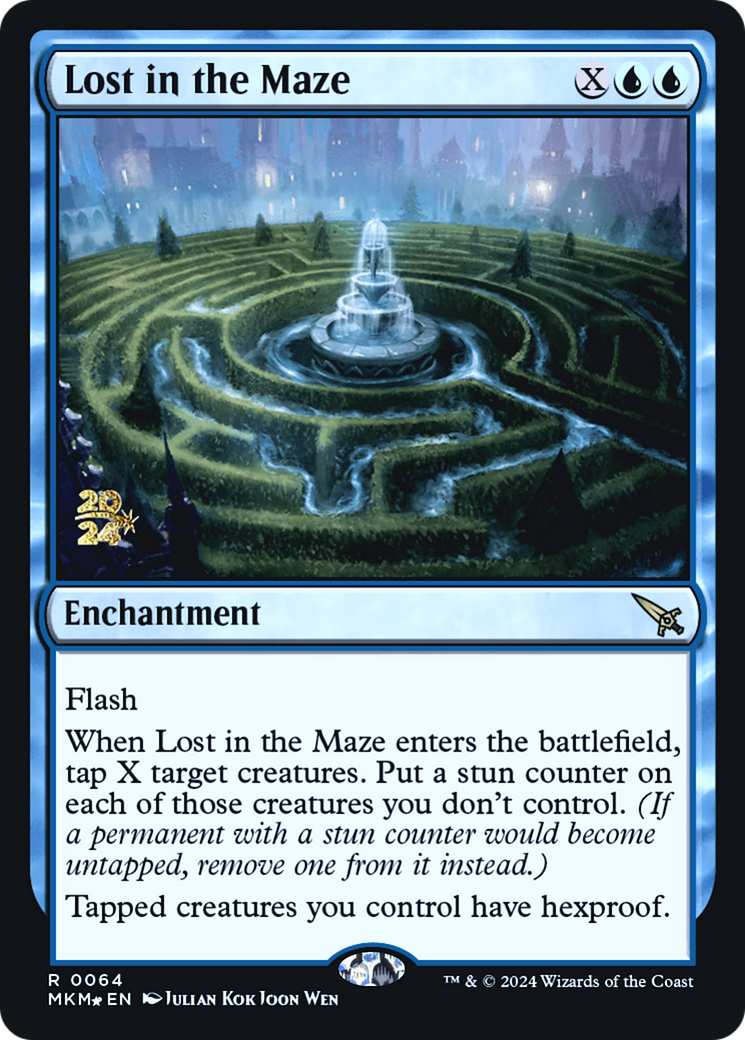 Lost in the Maze [Murders at Karlov Manor Prerelease Promos] | Silver Goblin