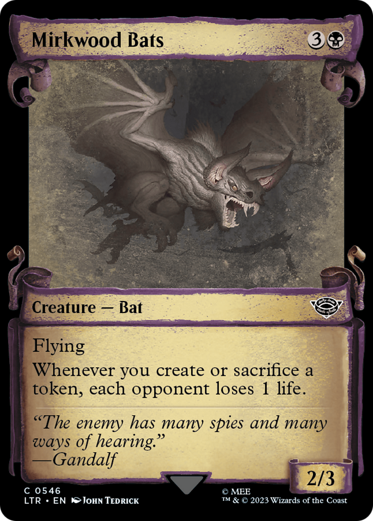 Mirkwood Bats [The Lord of the Rings: Tales of Middle-Earth Showcase Scrolls] Foil