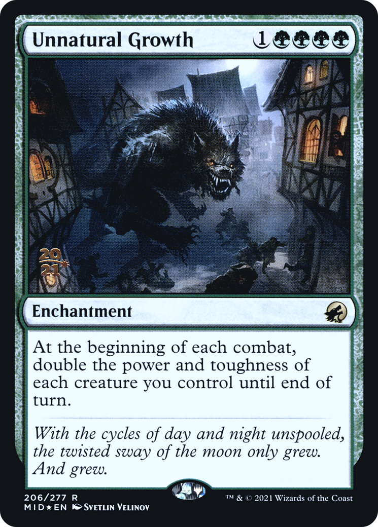 Unnatural Growth [Innistrad: Midnight Hunt Prerelease Promos] | Silver Goblin