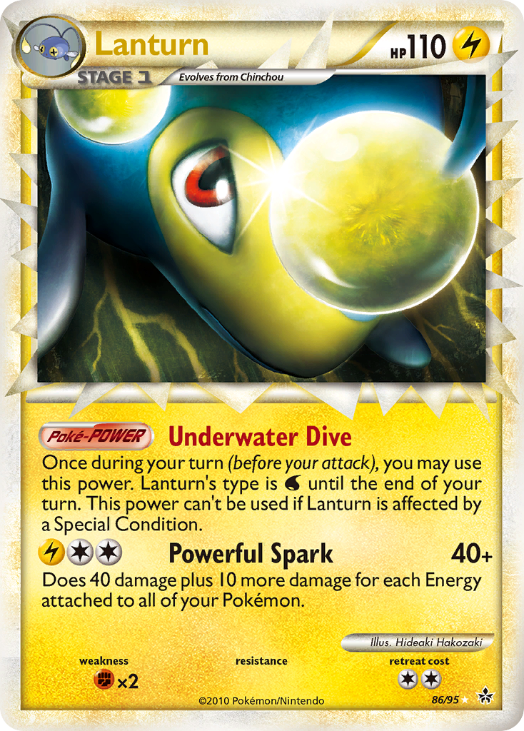 Lanturn (86/95) [HeartGold & SoulSilver: Unleashed] | Silver Goblin