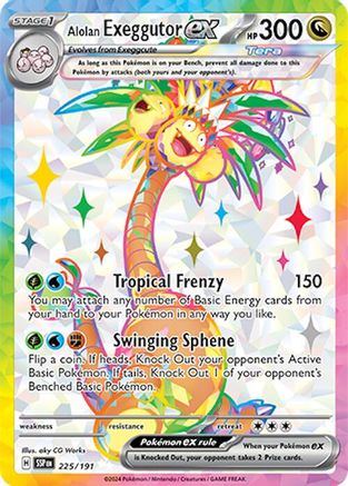 Alolan Exeggutor ex (225) Holofoil - Surging Sparks