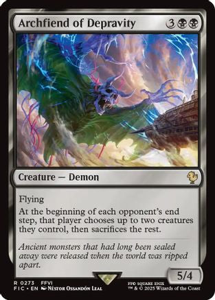 Archfiend of Depravity (273) Surge Foil - Commander: FINAL FANTASY