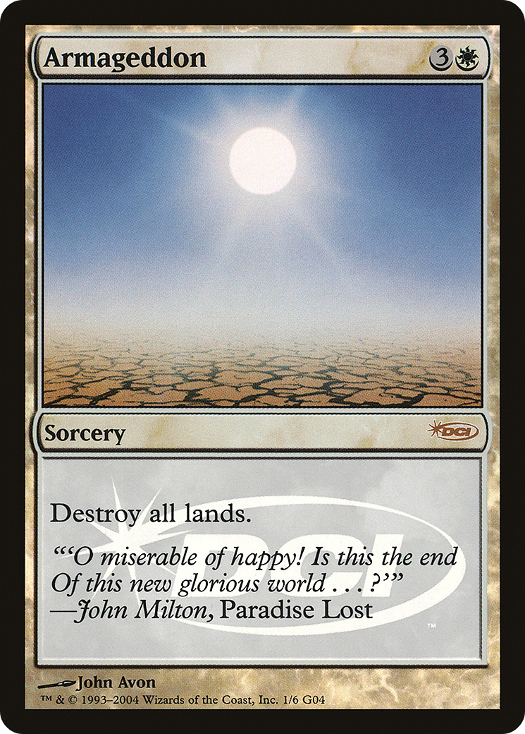 Armageddon (001) Foil - Judge Gift Cards 2004