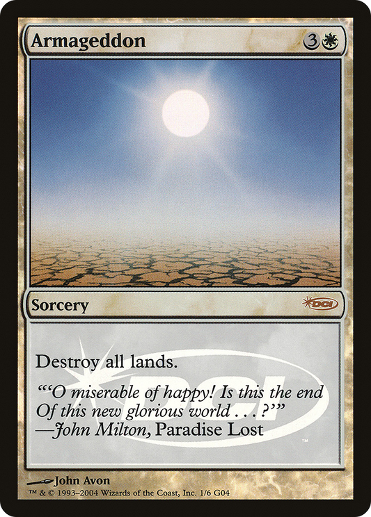 Armageddon (001) Foil - Judge Gift Cards 2004