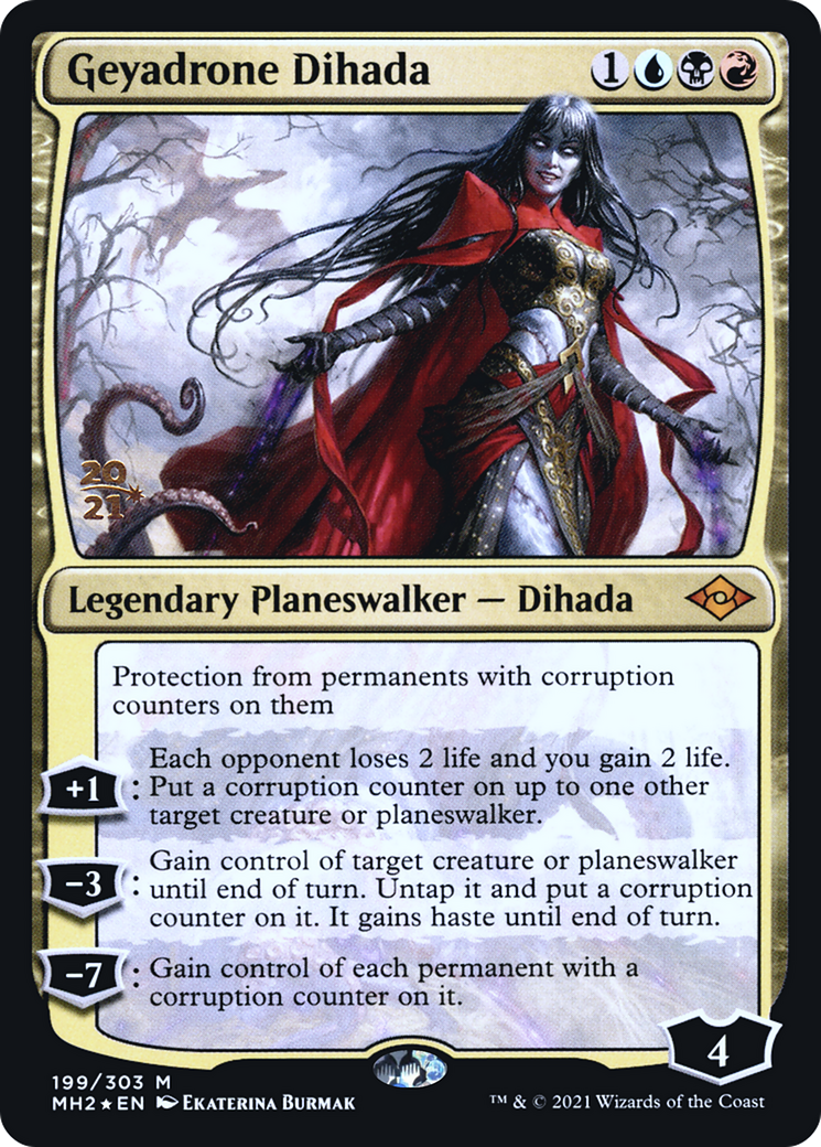 Geyadrone Dihada [Modern Horizons 2 Prerelease Promos] | Silver Goblin