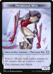 Phyrexian Mite (011) // The Hollow Sentinel Double-Sided Token [Phyrexia: All Will Be One Tokens] | Silver Goblin