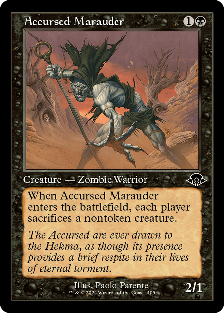 Accursed Marauder (Retro Frame) [Modern Horizons 3] | Silver Goblin