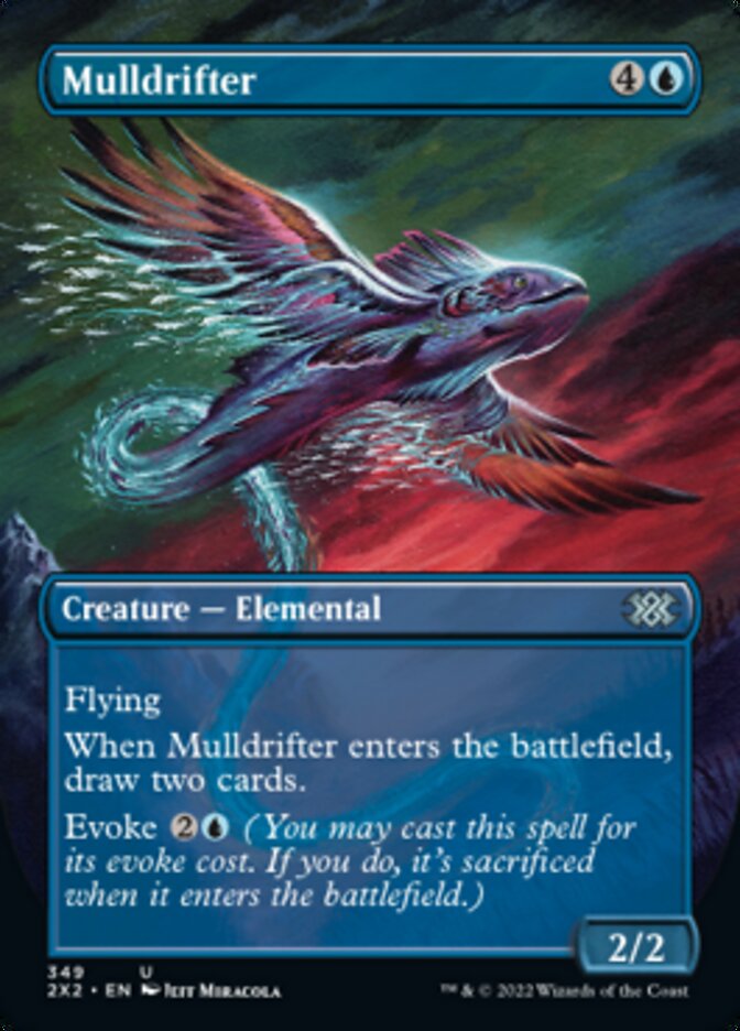 Mulldrifter (Borderless Alternate Art) [Double Masters 2022] | Silver Goblin