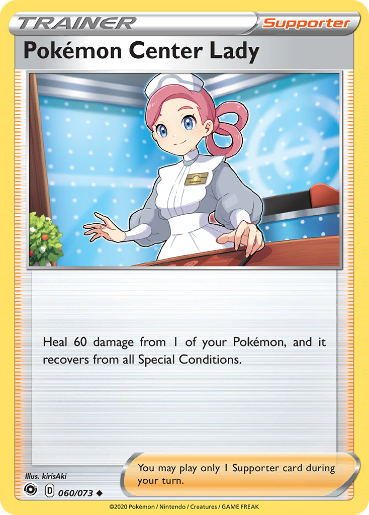 Pokemon Center Lady (060/073) [Sword & Shield: Champion's Path] | Silver Goblin