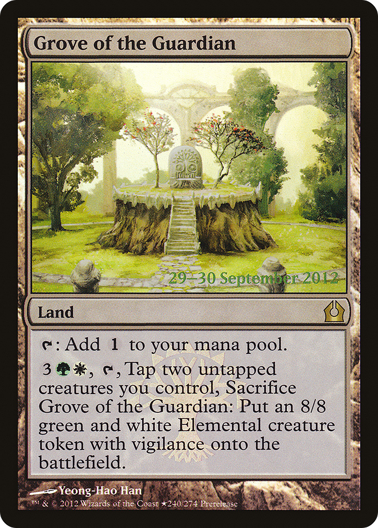 Grove of the Guardian [Return to Ravnica Prerelease Promos] | Silver Goblin