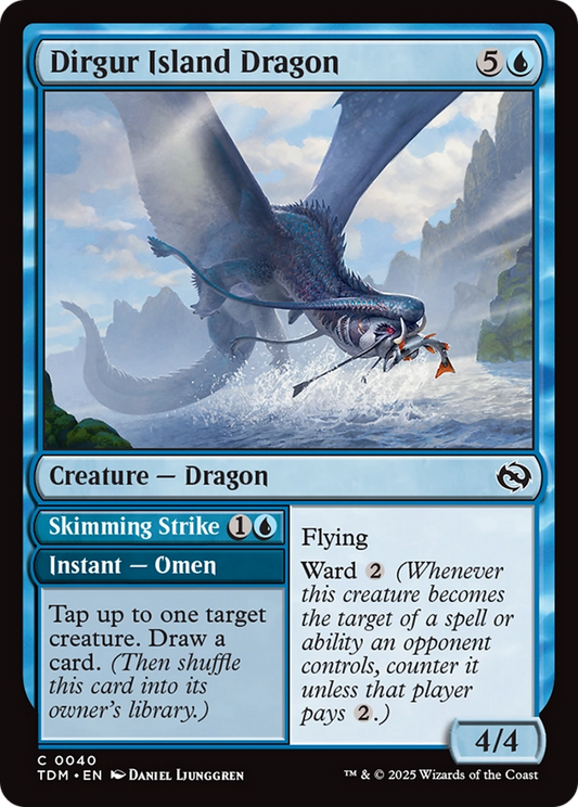 Dirgur Island Dragon // Skimming Strike (040) Foil - Tarkir: Dragonstorm
