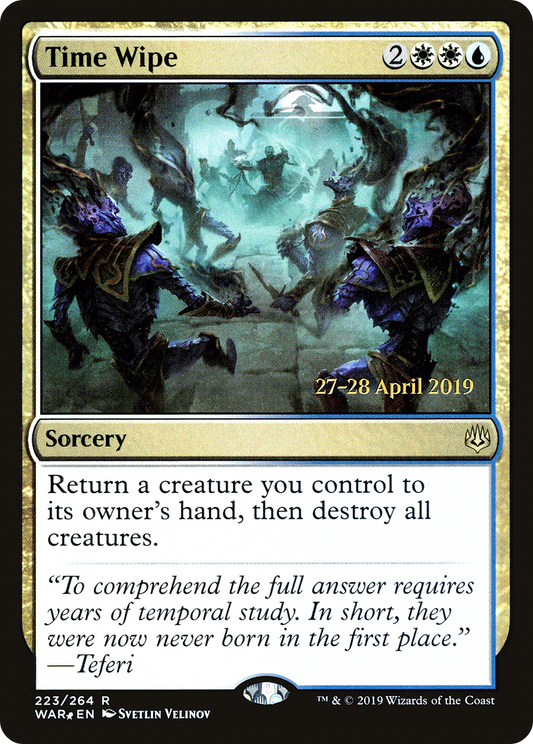 Time Wipe [War of the Spark Prerelease Promos]