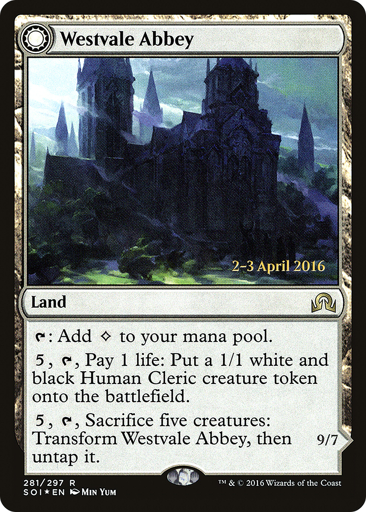 Westvale Abbey // Ormendahl, Profane Prince [Shadows over Innistrad Prerelease Promos] | Silver Goblin