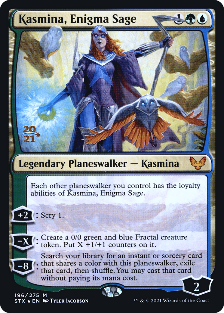 Kasmina, Enigma Sage [Strixhaven: School of Mages Prerelease Promos] | Silver Goblin