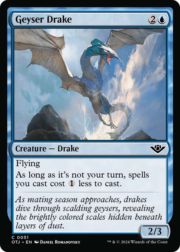 Geyser Drake [Outlaws of Thunder Junction] | Silver Goblin