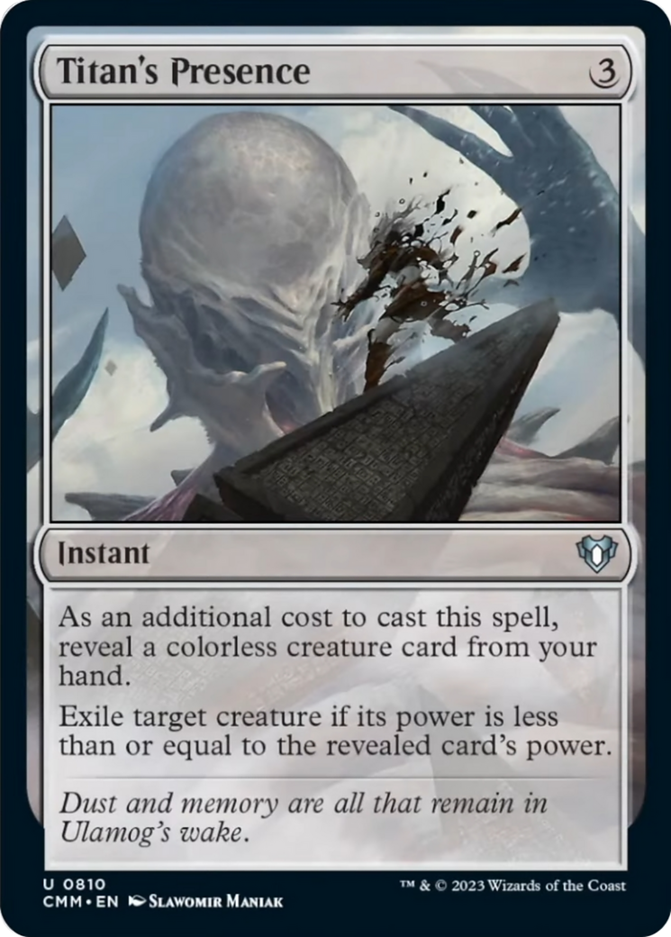 Titan's Presence [Commander Masters] | Silver Goblin