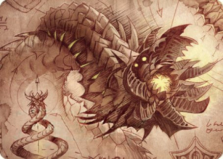 Wurmcoil Engine Art Card [The Brothers' War Art Series] | Silver Goblin