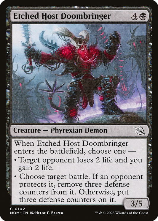 Etched Host Doombringer [March of the Machine] Foil