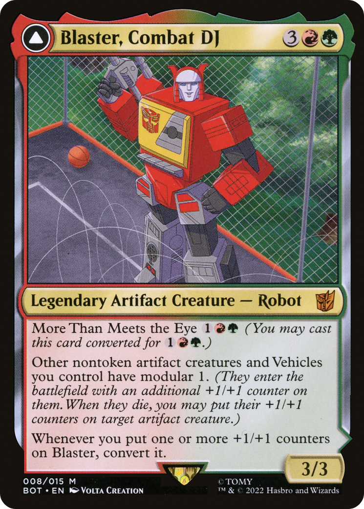 Blaster, Combat DJ // Blaster, Morale Booster [Transformers] | Silver Goblin