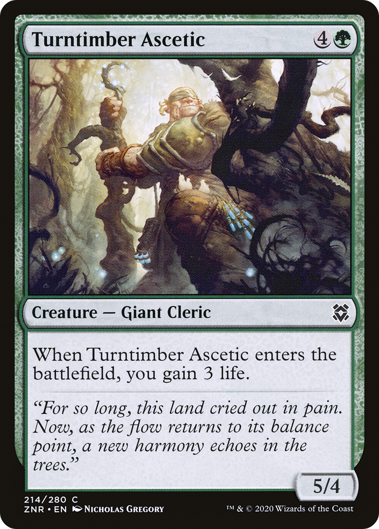 Turntimber Ascetic [Zendikar Rising] | Silver Goblin