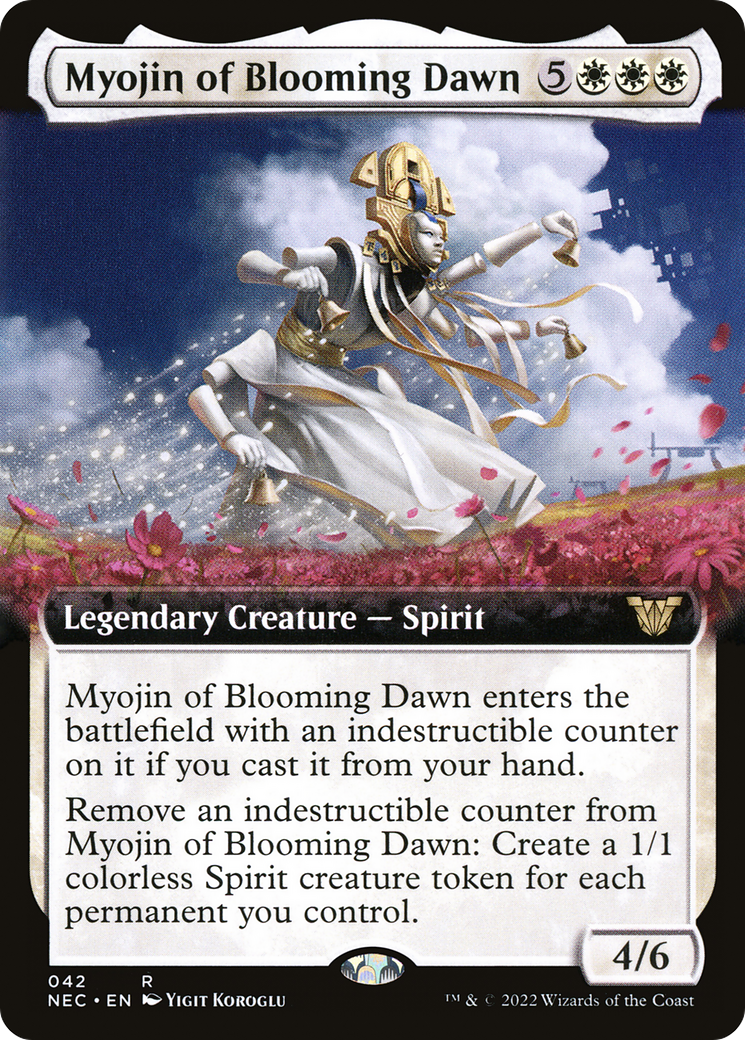 Myojin of Blooming Dawn (Extended Art) [Kamigawa: Neon Dynasty Commander] | Silver Goblin