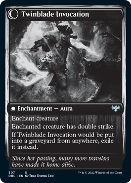 Twinblade Geist // Twinblade Invocation [Innistrad: Double Feature] Foil